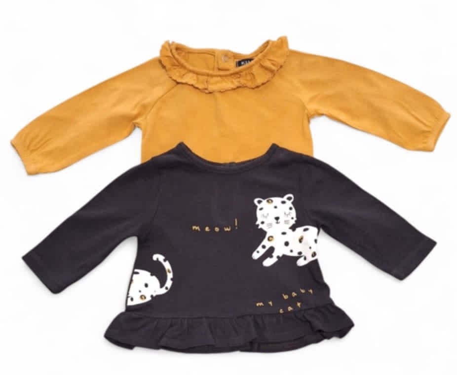 T-shirts manches longue 1 mois